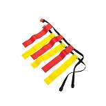 Sportime Flag Football Belts, Small 22 to 32 Inch Waist, Red and Yellow, Set of 12