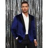 Coolmee Men's Velvet Tuxedo One Button Jacket Dinner Prom Wedding Blazer Jacket - 2 of 4