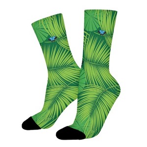 Rain Forest Women Printed Crew Socks Funny Funky Socks Soft Polyester Novelty Gifts for Artists Men - 1 of 1
