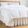 Ruffle Bedskirt Ciclo rPET White - Room Essentials™ - 2 of 3