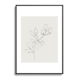 Megan Galante Floral Study No 3 Metal Framed Art Print - Deny Designs - 1 of 4