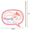 Big Dot of Happiness Funny Princess Party Photo Booth Props Kit, Princess Birthday Party Decorations for Girls - 10 Count Selfie Prop Sticks - 4 of 4