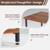 DOMETOUR 3 Tier End Table Side Table Open Storage Nightstand for Bedroom Living Room Office, Small Space Telephone Table Coffee Table - 4 of 4