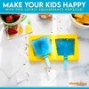 Silver Buffalo Nickelodeon's Spongebob Squarepants 2-Piece Silicone Ice Popsicle Mold Maker - 3 of 4