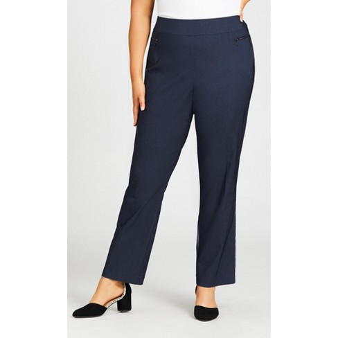 Avenue Women's Plus Size Pant Sstretch Zip Tall, Indigo, 14 Plus Tall :  : Clothing, Shoes & Accessories