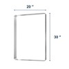 CIPACHO Brushed Silver Metal Framed Wall Mirror - Unbreakable, Anti-Delivering, Distortion-Free, Easy Install - 3 of 4