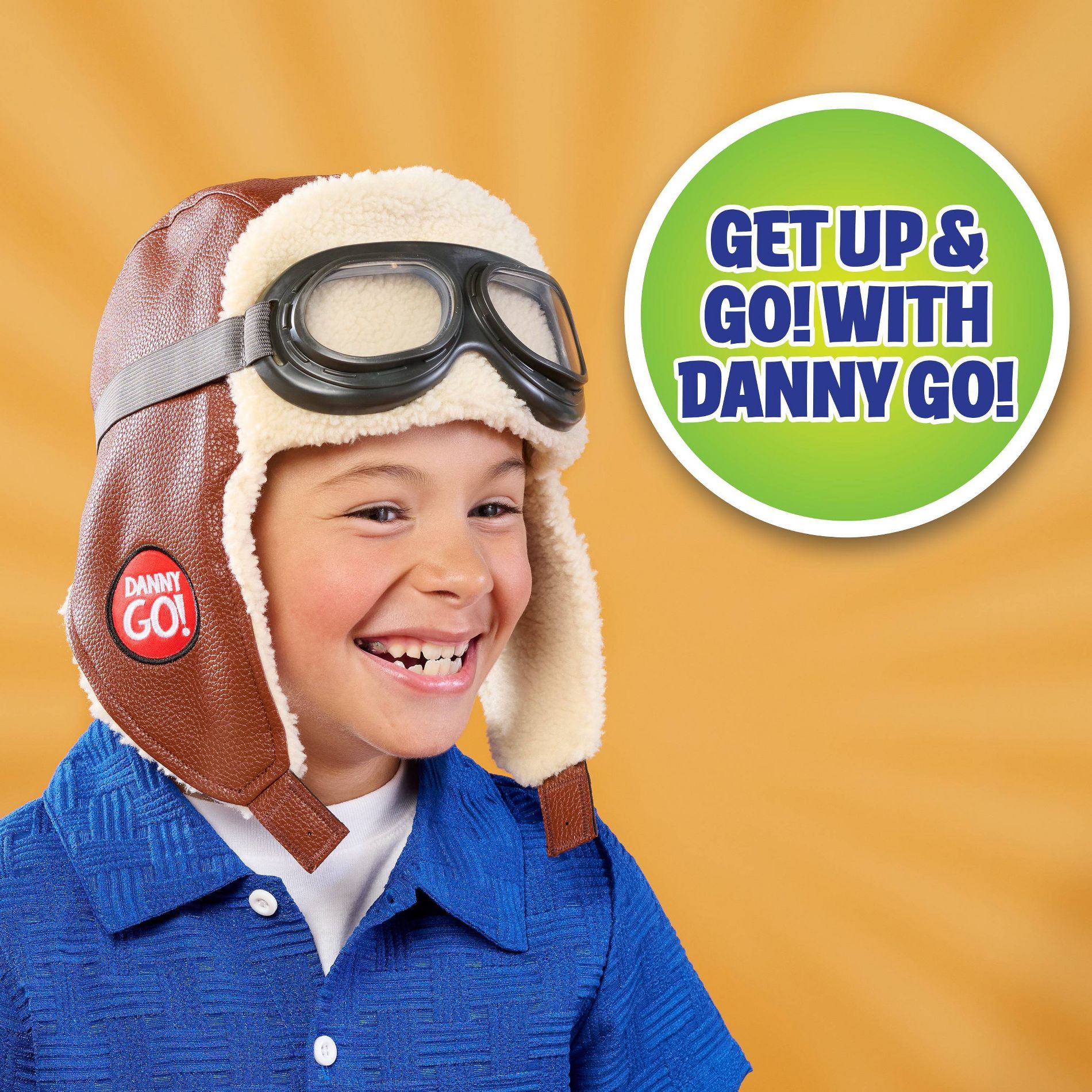 Danny Go! Aviator Hat Pretend Play Dress-Up Hat for Preschool Kids Inspired by Danny Go! Show