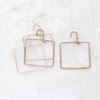 Storied Home (Set of 4) Aluminum and Natural Fiber Wrapped Hanger Natural Wall Art Set - 3 of 4