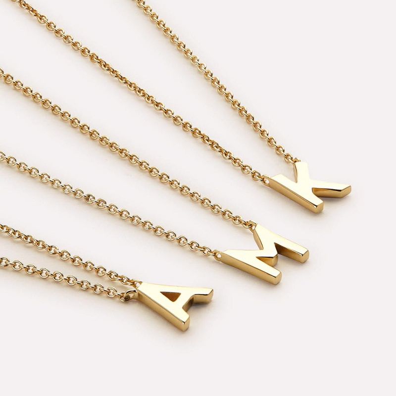 Gold Initial Necklace  - Letter Necklace, 2 of 9
