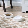 Park Life Designs 3c Manor Dog Bowl - White - 3 of 4