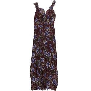 GUESS Womens Flower Floral Slip Ruffled Maxi Dress - 1 of 2