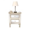 Karl Home 2-Drawer Golden MDF 19.69in. W Nightstands - 2 of 4