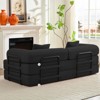 Mjkone Convertible Pull Out Sleeper Sofa Bed with Pillows&Movable armrest,Folding Mattress Couch, Removable Washable Floor Sofa - 4 of 4