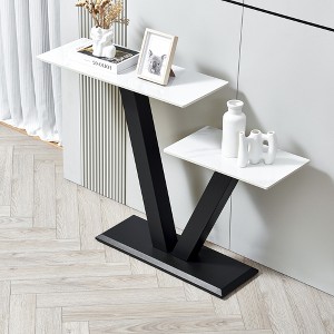 NicBex Console Table with Exquisite Shape Design,Entryway Table with Adjustable Foot Pads,Modern Couch Table for Living Room - 1 of 4