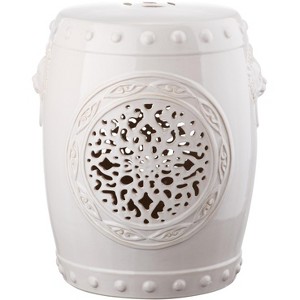 Flower Drum Garden Stool - ACS4532 - Indoor/Outdoor - Safavieh - 1 of 3