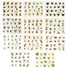 Wrapables Fingernail Tattoo Nail Art Water Nail Tattoos Water Transfer Slide Tattoos Nail Decals, Dogs (11 Designs/220 Nail Tattoos) - 4 of 4