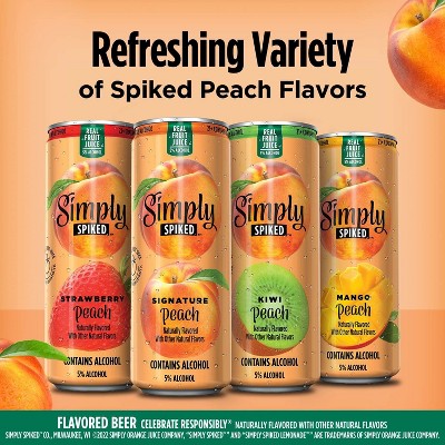 Simply Spiked Peach Variety Pack - 12pk/12 fl oz Cans