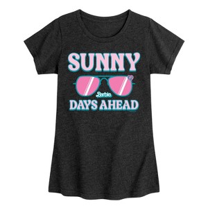 Girls' - Barbie - Sunny Days Ahead Fitted Short Sleeve Graphic T-Shirt - 1 of 3