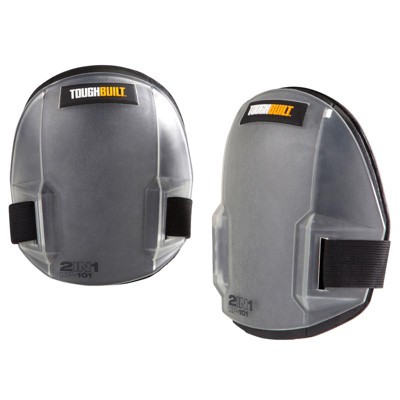 ToughBuilt - 2-in-1 Knee Pads - Plastic Gray - 7.48 in.