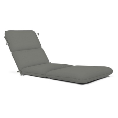 Casual Cushion Solid Sunbrella Fabric 1-Piece Outdoor Chaise Cushion, 22.5"W x 74"L