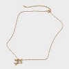 14K Gold Dipped Charm Initial Pendant Necklace - A New Day™ Gold - 3 of 4