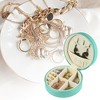 Unique Bargains Portable Round Jewelry Box for Travel 1 Pc - 2 of 4