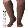 Mojo Unisex 20–30mmHg Firm Knee High Graduated Medical Compression Socks – 3 Pairs – Varicose Veins, Edema & Swelling Relief, AB201-3 - 4 of 4