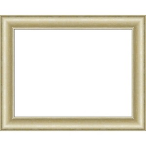 Amanti Art Textured Light Gold Framed Dry Erase Magnetic Board - 1 of 4