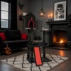 Gulches Red Black 53 inch Gothic Cat Tree Large Cats Coffin Bed Condo Sisal Posts Spider Toys Bat Cross MDF Tower Furniture - 4 of 4
