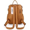 Generic Backpack Purse Leather Vegan Ladies Fashion Designer Rucksack Convertible Travel Shoulder Bag - 3 of 4