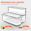 6-Pack Clear Freezer Organizer Bins with Lids for Kitchen & Pantry - 2 of 4