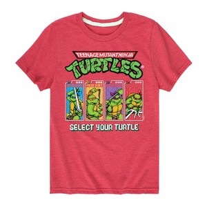 Boys' - Teenage Mutant Ninja Turtles - Select Your Turtle Video Game Short Sleeve Graphic T-Shirt - 1 of 4