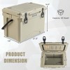 Costway 25 Qt Portable Cooler Rotomolded Ice Chest Insulated Ice Box ...