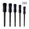 5PC Car Detailing Brush Kit Boar Hair Vehicle Auto Interior For Wheel Clean Sets - 2 of 4