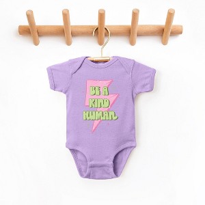 The Juniper Shop Be A Kind Human Lightning Bolt Baby Bodysuit - 1 of 3