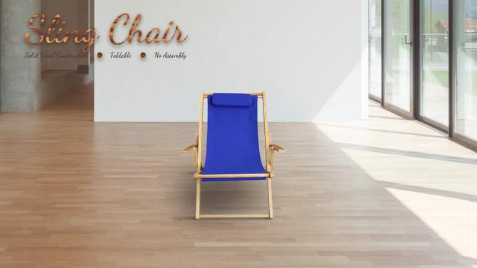 Sling Chair Natural Frame - Flora Home, 2 of 8, play video