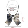 INSPIRE CHIC Women's Pre-tied Plaid Adjustable Elastic Band Casual Bow Ties - 2 of 4