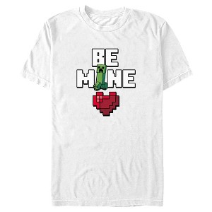 Men's Minecraft Be Mine Creeper T-Shirt - 1 of 4