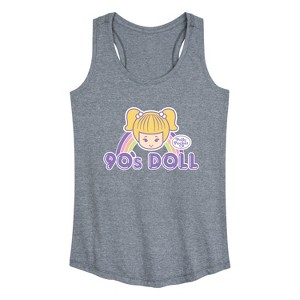 Women's - Polly Pocket - 90s Doll Graphic Racerback Tank - 1 of 4