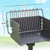 Pilot Rock CBP-135 Park-Style Steel Outdoor BBQ Charcoal Grill (Asadores de Carbon), Cooking Grate and Post for Camping or Backyard (2 Pack) - 3 of 4