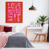 Stupell Industries Love You Mean It on Red Canvas Wall Art - 2 of 4