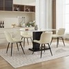 Zeus & Ruta Mid-Century Modern Dining Chairs Set of 2 with Faux Leather Upholstered, Comfortable for Kitchen & Dining Room - 3 of 4