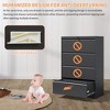 Kumasinova 2/3/4/5-Drawer Metal Flat File Cabinet with Lock,Space-Saving Filing Cabinet for A4/Legal/Letter Size File for Office&Home - 4 of 4
