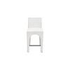 Meridian Furniture,Gramercy Cream Linen Textured Fabric Stool - 3 of 4