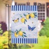 Lemon Blue Burlap Garden Flag - 2 of 4