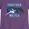 Girls' - How to Train Your Dragon - Together We Fly Fitted Short Sleeve Graphic T-Shirt - 2 of 4