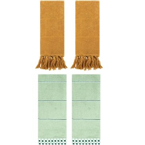 REGALWOVEN 4 Pcs Bathroom Hand Towel 14" x 30" - 1 of 4