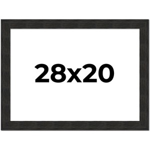 PosterPalooza | Contemporary Black Picture Frame - UV Acrylic, Backing Board, Hanging Hardware Included - 1 of 4
