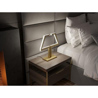 Modern Brass Touch Table Lamp with LED Lights