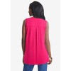 Jessica London Women's Plus Size Stretch Knit Hi-Low Zip Tunic - 3 of 4